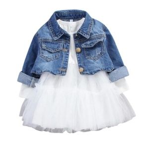 2-piece Jeans & Tutu dress LONG SLEEVE